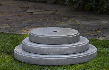 Campania International Cast Stone Round Plinth 18.75 Pedestal Urn/Planter Campania International